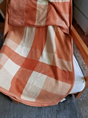 BORBO Wohndecke Kuscheldecke mit Baumwolle 144 x 186 cm Terra/Natur - Bild 1 von 4