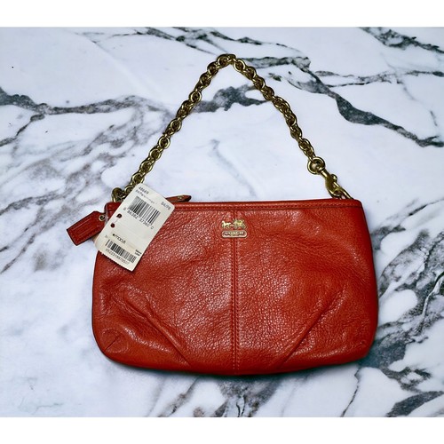 Borsa da polso Coach 48669 Madison in pelle con catena nuova con etichette
