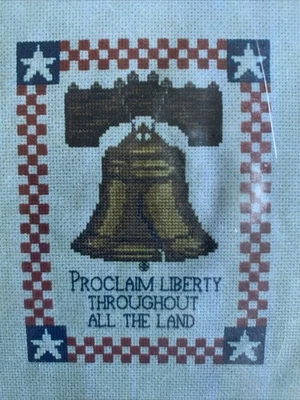 Liberty Bell Cross Stitch Kit Posy Collection Heritage Series NIP 6x7.5 - Image 1 of 4