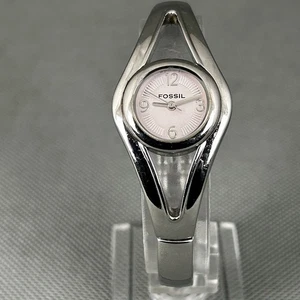Fossil Damenuhr ES-1993 silber s.Stahl rund ES1993 rosa Zifferblatt neue Batterie - Bild 1 von 17
