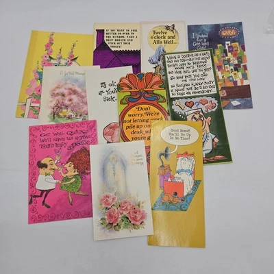 Lot of Vintage USED Get Well Soon Cards | Hallmark Gallant & MORE - Image 1 of 4