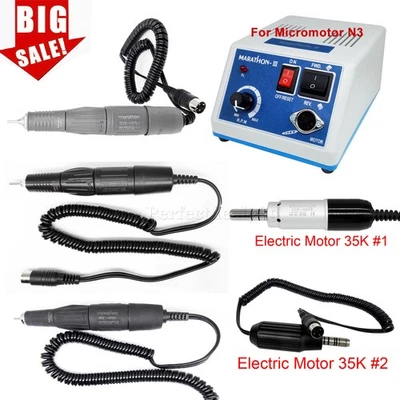 Micro Motor de laboratorio dental Maratón N3 tipo E unidad de pulido pieza de mano 35 k/45 k RPM Foto 1 de 3
