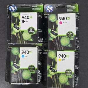 HP 940XL Ink Cartridge Set C4906AN C4907AN C4908AN C4909AN – Sealed Expired 4PK - Afbeelding 1 van 2