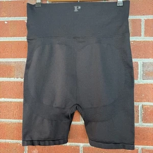 Victoria's Secret PINK Adjustable Waist Soft Flip It Bike Shorts Black Size XL - Picture 1 of 7