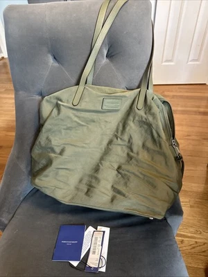 Rebecca Minkoff Large Nylon Shoulder Bag Tote Olive - Image 1 of 4