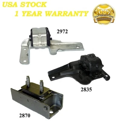 3 piezas de montaje de motor y transmisión apto para Ford F-150, F-250 1997 - 4,6 L y 5,4 L - transmisión automática Foto 1 de 4