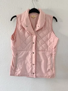 Sport Haley Womens Lightweight Quilted Thin Vest Pink Size M Snap Closure NWOT - Picture 1 of 5