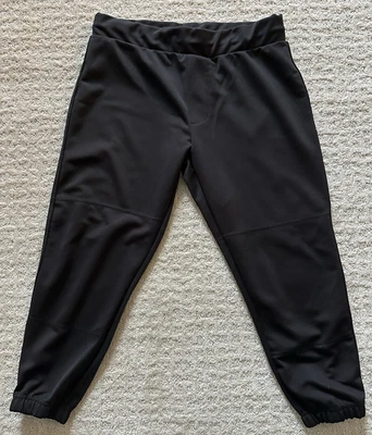 Easton Boys Baseball Pants Size Medium Black Drawstring - Image 1 of 4