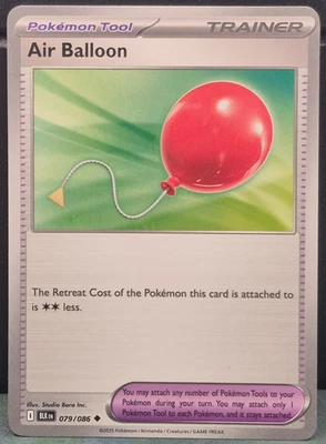 Air Balloon 079/086 Black Bolt Scarlet Violet Pokemon Near Mint Card Game TCG NM - Image 1 of 2