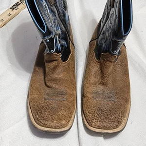 Ariat Youth Tombstone 10012794 Leather Western Square Toe Boots Boys 4.5 - Picture 1 of 16