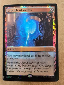 MTG Magic The Gathering NM Masterpiece CRUCIBLE OF WORLDS Kaladesh Invention - Picture 1 of 2