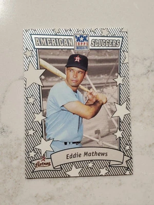 2002 Topps American Pie Sluggers Silver #AS-EM Eddie Mathews Astros - Image 1 of 2