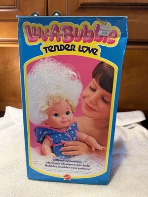 "Muñeco bebé Luv A Bubble Tender Love 14"" Mattel 1978 original con caja sellada Suds" Foto 1 de 4