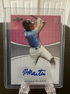 2022 Leaf Perfect Game Roman Martin Blank Back Pink Auto #1/1 UCLA Bruins - Picture 1 of 2