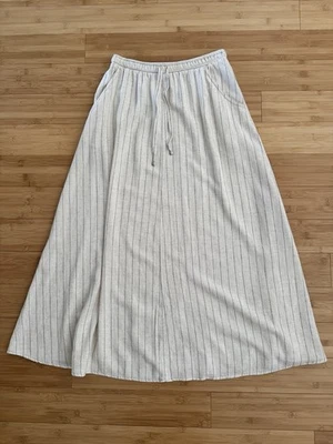 Maxi Falda Max Studio Rayas Plisada Línea A Foto 1 de 4