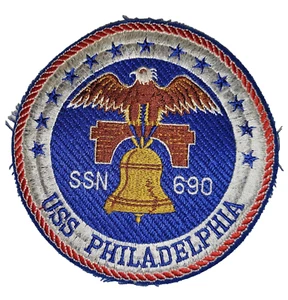 Patch US Navy USS Philadelphia SSN 690 - Foto 1 di 1