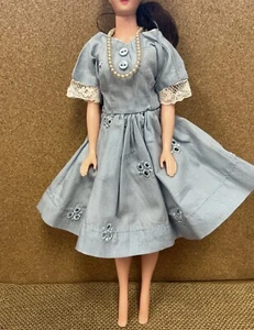 Bild Lilli Clone Adorable 1960’s Baby Blue Spring Dress - Picture 1 of 5