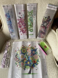 Kit de pintura de diamantes VENDEDOR DE EE. UU. Elige un árbol o perro arte artesanal hágalo usted mismo con herramientas cruz - Imagen 1 de 11