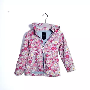 Übergangsjacke Mädchen, Größe 116, geblümt, Hellblau, Rosa - Bild 1 von 5
