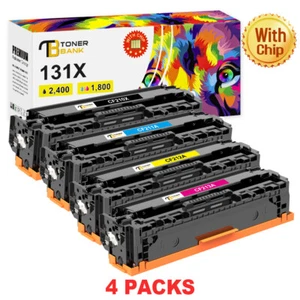 4P do HP LaserJet Pro 200 M251nw M276n M276nw MFP Kolorowy toner CF210A 131A atrament - Zdjęcie 1 z 10
