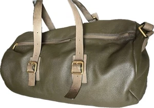 Bolso de viaje de lona de cuero marrón oliva Marc Jacobs de colección - Imagen 1 de 23