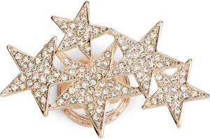 Magnet Brosche mit Sternen mit Strass verziert für Schals, Tücher  - Bild 1 von 16