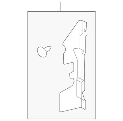 Deflector de aire de soporte de radiador MKT genuino Ford Lincoln 2013-2019 DE9Z-8311-D Foto 1 de 2