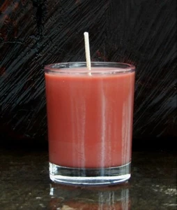 40 hour RUSSET BROWN CIT RONELLA Natural SOY GLASS JAR CANDLE Mozzie BUG OFF - Picture 1 of 12