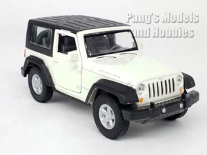 4.25 Inch Jeep Wrangler Rubicon Hard Top 1/32 Scale Diecast Model - White - Picture 1 of 9
