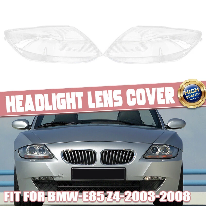 Par de faros izquierdo y derecho cubierta luz lámpara lente transparente para BMW Z4 E85 2003-2008 Foto 1 de 4