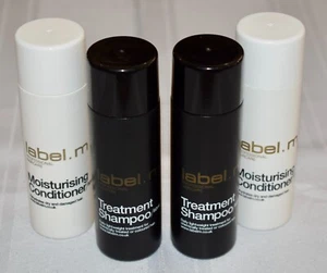 4pc Lot Label M Treatment Shampoo & Moisturizing Conditioner 2oz / 60ml ~NEW US3 - Picture 1 of 4