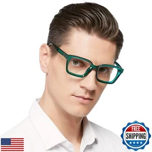 MARE AZZURO Retro eckige Lesebrille 2,00 Herren große Lesebrille 100 125 150 1 - Bild 1 von 5