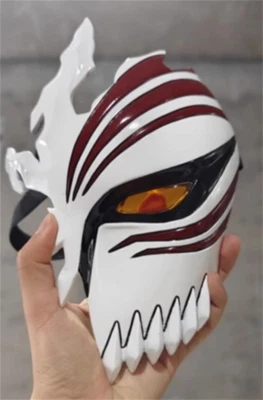 Anime BLEACH Kurosaki Ichigo Cosplay PVC Half Face Mask Halloween Party Props - Image 1 of 3