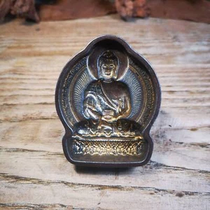 Gandhanra alte tibetische Buddha Statue Tsa Tsa Form, Amitayus, Amida, Amitabha Tsha - Bild 1 von 10
