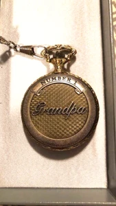 Majesti Swiss Pocket Watch Number 1 Grandpa with 13 Inch Chain - Picture 1 of 4