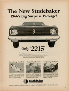 1965 STUDEBAKER Big Surprise Package Automotive Sales Corp Vintage Print Ad - Bild 1 von 8