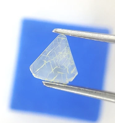 0.17ct yellow color slice polki diamond 7+mm pentagon flat cut natural diamond - Image 1 of 4