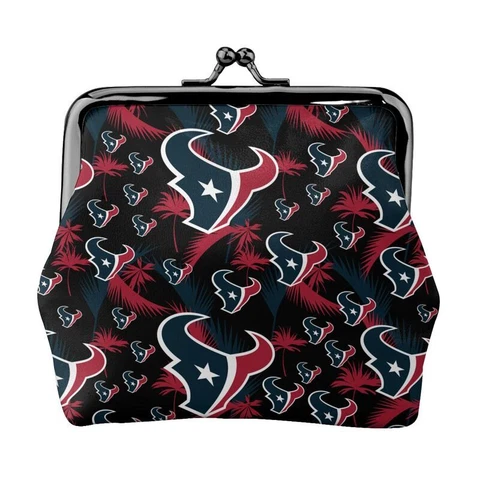 Houston Texans Leather Coin Purse Change Purse Hawaii Printed Lady Wallet Cover