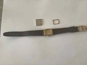 Orologio OMEGA Deville Donna 17mm Rettangolo Manuale Quadrante Oro Vintage Made in Swiss - Foto 1 di 9