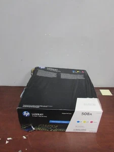 HP LASERJET 508A CF360AM 3PK TONER CARTRIDGES YELLOW, MAGENTA AND CYAN (36C) - Picture 1 of 7
