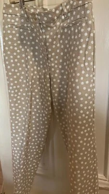 Ann Taylor 'The Crop Pant' Nuevo Talla 6 Moda Fab Tela Algodón Algodon Foto 1 de 4