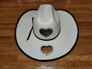 ONE OF A KIND WOMENS PONYTAIL WESTERN STRAW HAT WITH BLACK BORDER - Picture 1 of 5