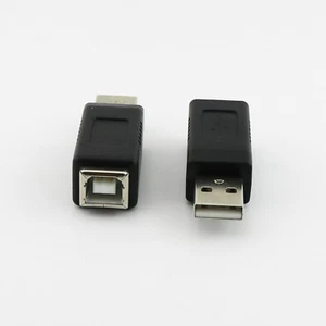1x USB 2.0 Type A Male To Printer Type B Female Jack Converter Adapter Connector - Picture 1 of 7