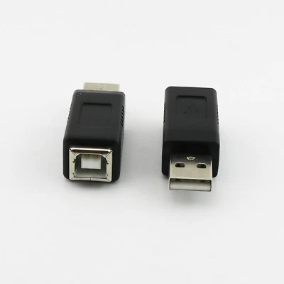 1x USB 2.0 Type A Male To Printer Type B Female Jack Converter Adapter Connector - Image 1 of 4
