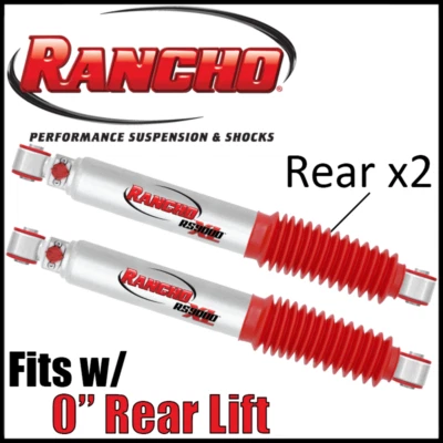 Rancho RS9000XL Rear Shocks PAIR 2011-24 Silverado Sierra 2500 3500 HD w/0" Lift - Image 1 of 3
