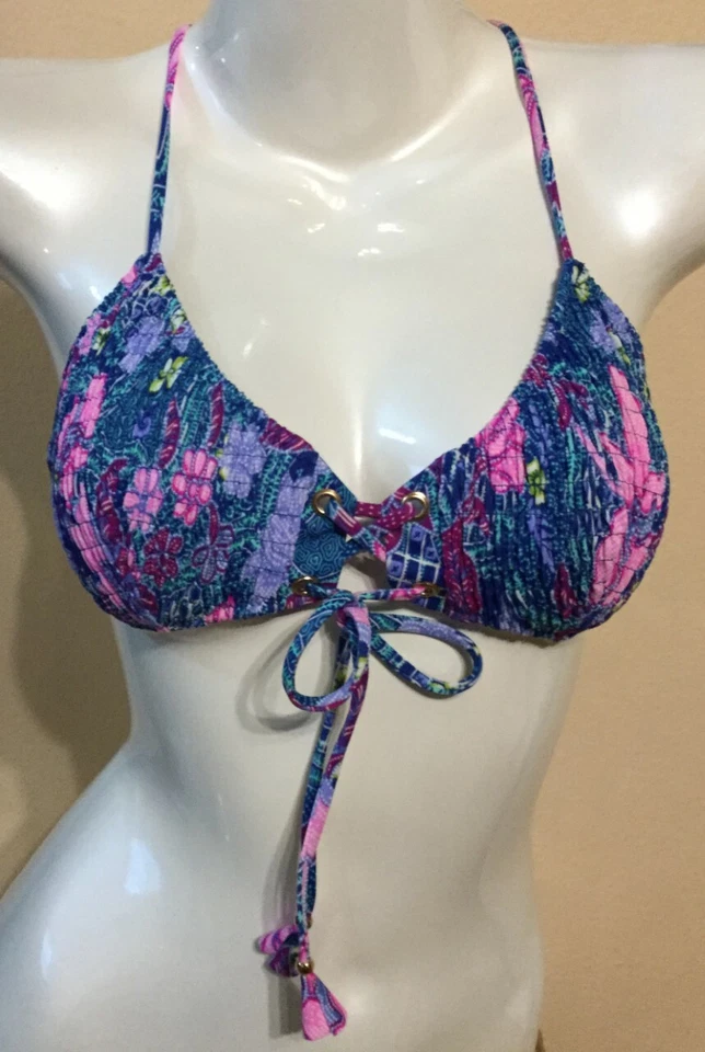 Victoria's Secret Pink Set Push up Swim Bikini Bra Top 36dd Large Bottom