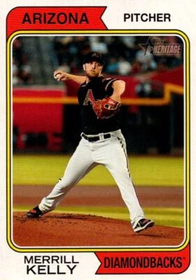 2023 Topps Heritage Merrill Kelly Arizona Diamondbacks #199 - Image 1 of 2