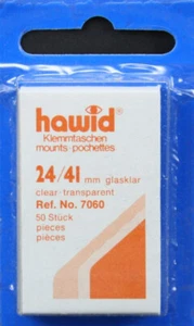 Hawid Stempelhalterungen 24 x 41 mm - transparent (50) - Bild 1 von 2