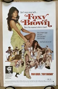 Póster de la película Foxy Brown Pam Grier de colección gángster mafia cultura pop años 70 - Imagen 1 de 11