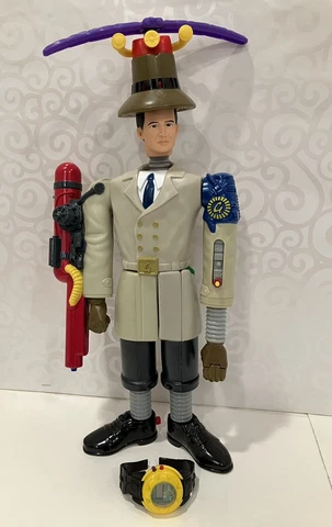 Vintage Inspector Gadget McDonalds Toy 14" Action Figure COMPLETE w/ Watch! 1999 Cover